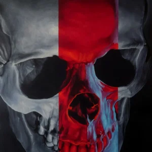 James Yvrande artiste peintre réaliste contemporain tableau Kobal skull